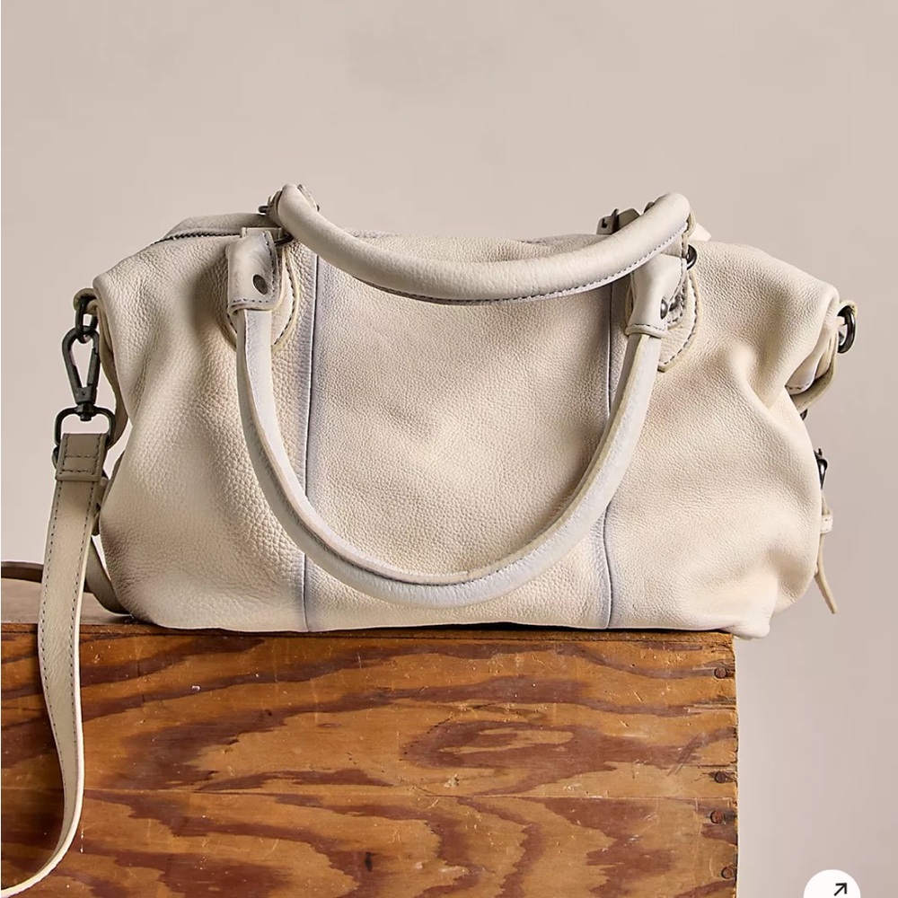 NWT Free People Cream Shoulder Bag with Charms and Bandana - Picture 9 of 9